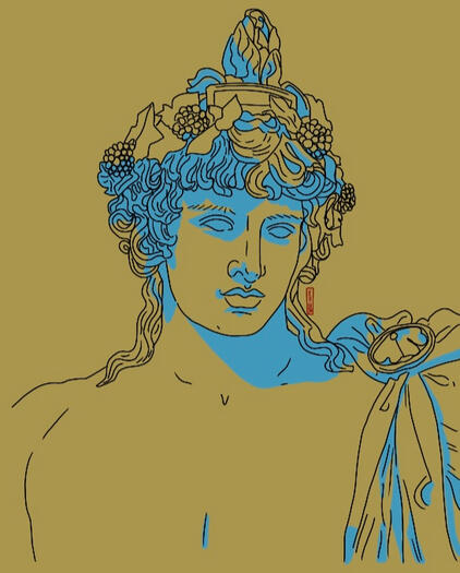 Dionysus. THEBAN, 2021. Digital Art.