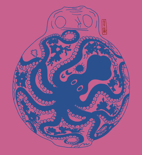 Minoan Octopus. 2022. Digital Art.